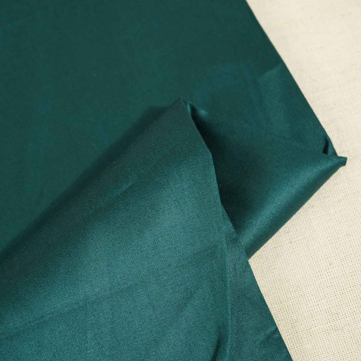 Dark Green Solid Giza Cotton Fabric STI-24639