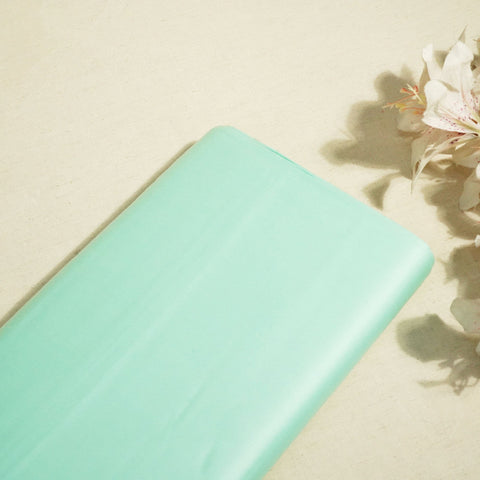 Mint Green Solid Giza Cotton Fabric STI-24641