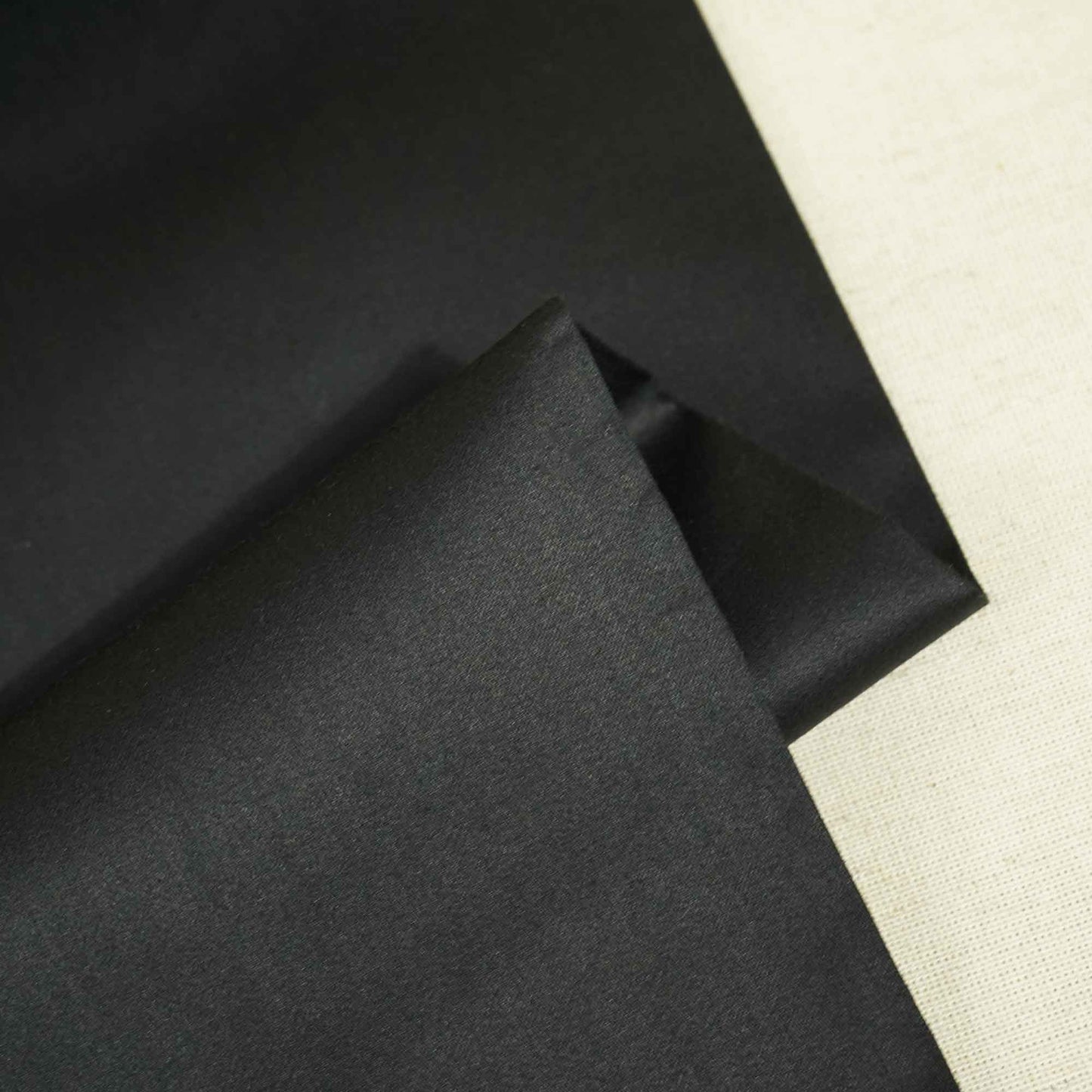 Black Solid Giza Cotton Fabric STI-24643