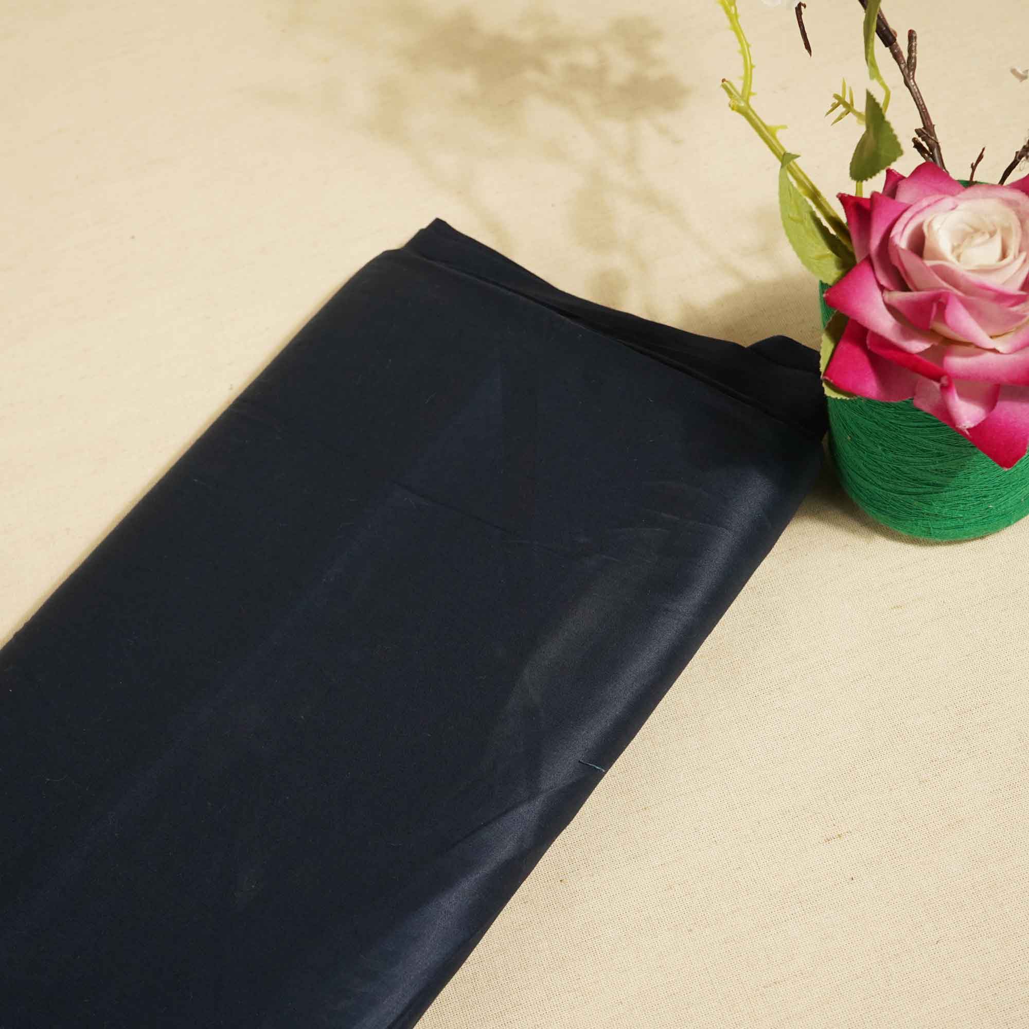 Navy Blue Solid Giza Cotton Fabric STI-24644