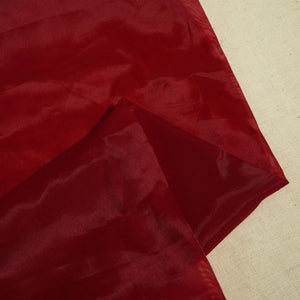 Solid Maroon Liquid Organza SE-24647