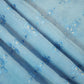 Powder Blue Floral Thread Embroidery Chanderi Fabric SNS-24657