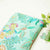 Green Floral Print Muslin Fabric GT-24667