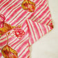 Pink & Cream Floral Print Muslin Fabric GT-24669