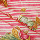 Pink & Cream Floral Print Muslin Fabric GT-24669