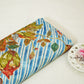 Blue & Red Floral Print Muslin Fabric GT-24674