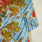 Blue & Red Floral Print Muslin Fabric GT-24674