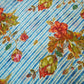 Blue & Red Floral Print Muslin Fabric GT-24674