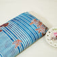 Blue & Purple Floral Print Muslin Fabric GT-24677