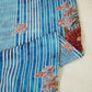 Blue & Purple Floral Print Muslin Fabric GT-24677