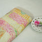 Yellow Paisley Floral Print Muslin Fabric GT-24678