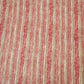 Brick Red Handpainted Stripes Print Muslin Fabric GT-24680