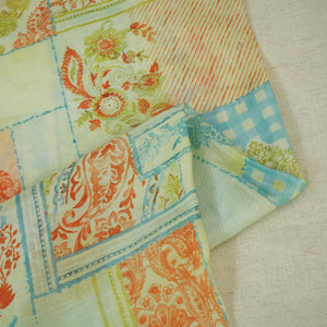 Multicolor Paisley Floral Print Muslin Fabric GT-24683