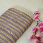 Purple Stripes Print Muslin Fabric GT-24686