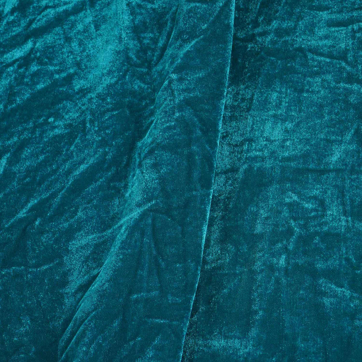 Teal Green Border Work Cutdana Velvet 9000 Fabric SC-28253 - TradeUNO