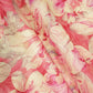 Pink Floral Print Chanderi Fabric GT-25305