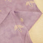 Purple Floral Print Chanderi Fabric GT-25307