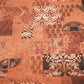 Dark Brown Floral Print Chanderi Fabric GT-25310
