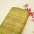 Green & Multicolor Geometrical Print Chanderi Fabric GT-25314