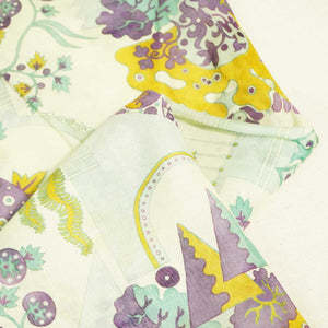 Light Green Abstract Print Chanderi Fabric GT-25319