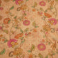 Peach Floral Print Chanderi Fabric GT-25334