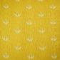 Mustard Yellow Floral Print Chanderi Fabric GT-25335