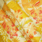 Mustard Yellow Floral Print Chanderi Fabric GT-25336