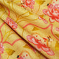 Green & Yellow Pichwai Print Chanderi Fabric GT-25341