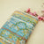 Blue & Multicolor Floral Print Chanderi Fabric GT-25342