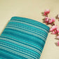 Blue Stripes Print Chanderi Fabric GT-25349