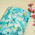Blue Floral Print Chanderi Fabric GT-25350
