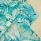 Blue Floral Print Chanderi Fabric GT-25350