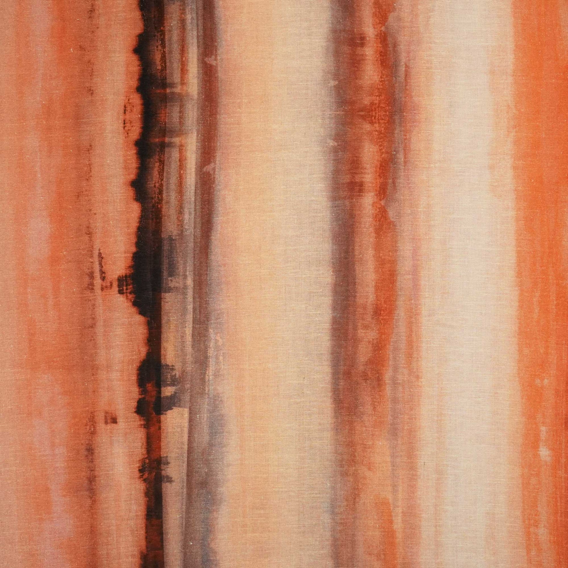 Brown Shibori Print Linen Fabric RM-25355