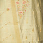 Off White With Embroidery (Top-Chanderi Silk,Bottom-Chanderi Silk,Dupatta-Organza) Suit Set Chanderi Silk Fabric SND-25378  