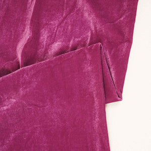 Pink Border Work Cutdana Velvet 9000 Fabric SC-28254 - TradeUNO