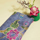 Blue Floral Print Cotton Mulmul Fabric GT-25408