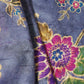Blue Floral Print Cotton Mulmul Fabric GT-25408
