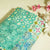 Sea Green Floral Block Print Cotton Mulmul Fabric GT-25413