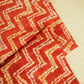 Red Chevron Print Cotton Mulmul Fabric GT-25421