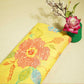 Yellow Floral Print Cotton Mulmul Fabric GT-25422