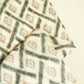 Cream and Geometrical Ikkat Print Cotton Mulmul Fabric GT-25436