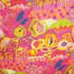 Magenta Abstract Print Cotton Mulmul Fabric GT-25440