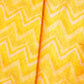 Peach & Multicolor Chevron Print Cotton Mulmul Fabric GT-25444