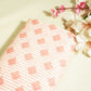 Peach & Pink Stripes Print Cotton Mulmul Fabric GT-25446