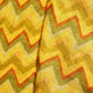 Green & Multicolor Chevron Print Cotton Mulmul Fabric GT-25449