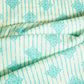 White & Stripes Print Cotton Mulmul Fabric GT-25451