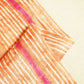 Orange & Multicolor Stripes Print Cotton Mulmul Fabric GT-25463