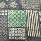 Dark Grey Floral Print Cotton Mulmul Fabric GT-25464