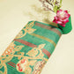 Green Floral Print Cotton Mulmul Fabric GT-25470