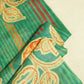 Green Floral Print Cotton Mulmul Fabric GT-25470